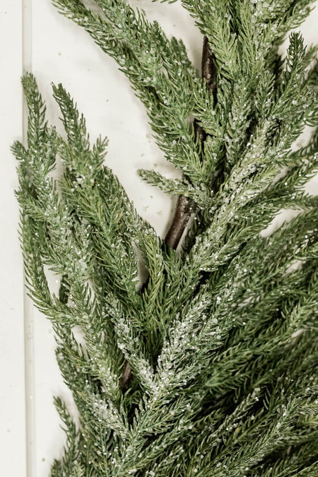 48” Iced Garden Norfolk Pine Garland