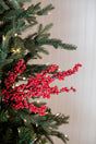 24” Red Iced Water Resistant Mini Berry Spray
