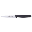 Icel Paring Knife 4" Serrated Blade, Black Handle