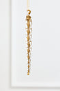 6.5" Gold Glass Icicle Ornament