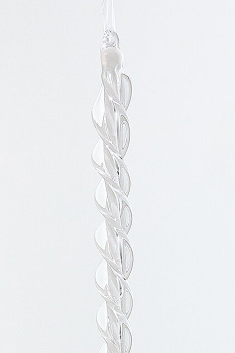 16.5" Glass Icicle Ornament