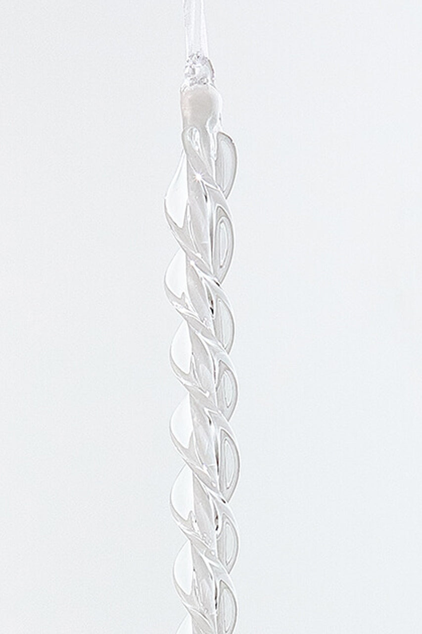 12.5" Glass Icicle Ornament