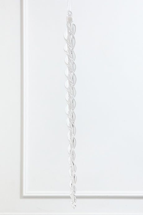 16.5" Glass Icicle Ornament