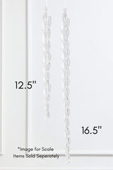 16.5" Glass Icicle Ornament