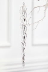 9 Inch Glass Icicle Ornament Medium