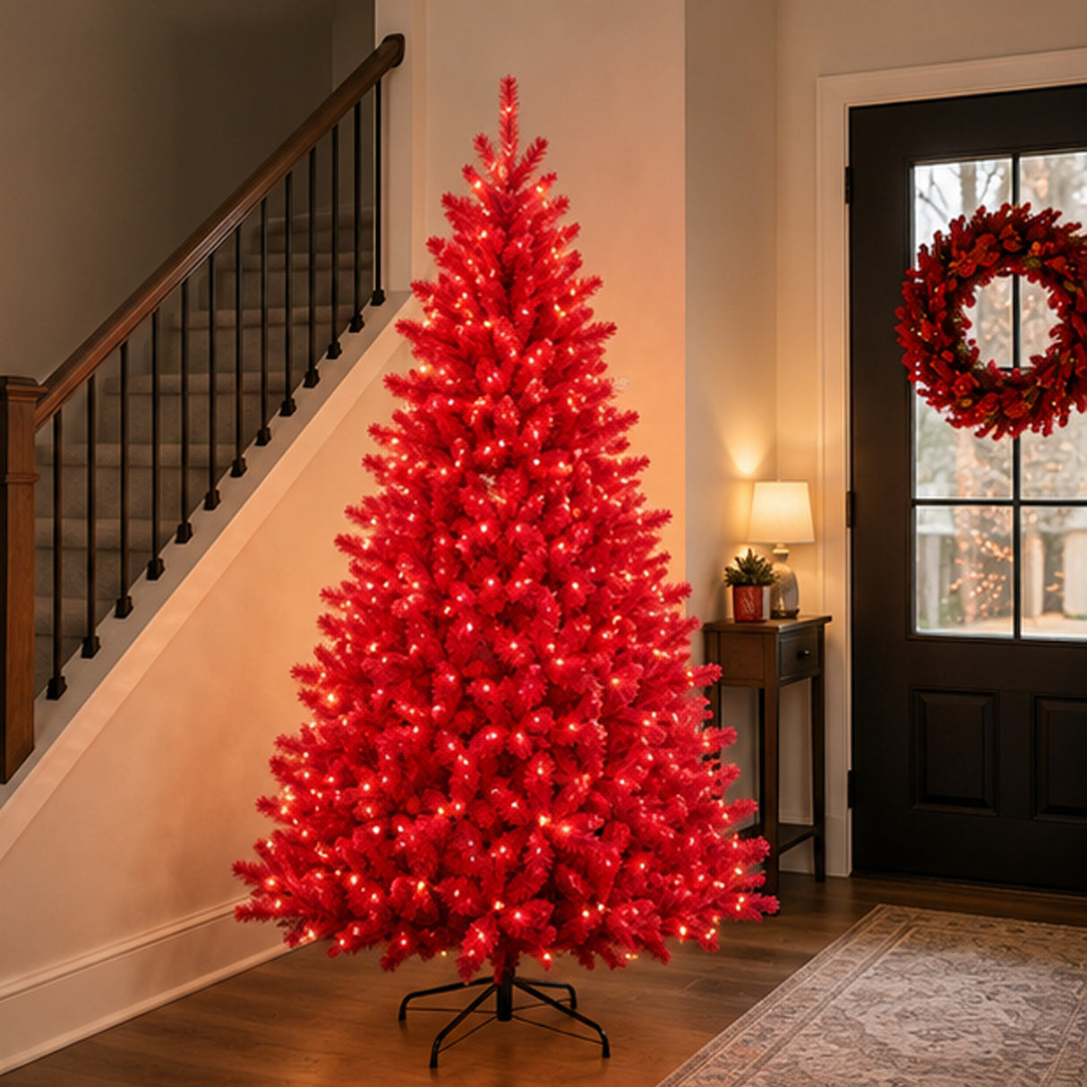 6 ft. Red Norway Pine Artificial Christmas Tree