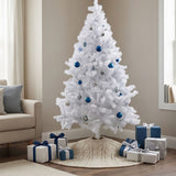 White Classic Pine Artificial Christmas Tree with Metal Stand