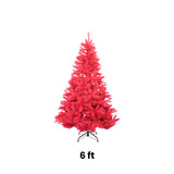 6 ft. Red Norway Pine Artificial Christmas Tree