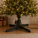 360 Degree Rotating Adjustable Christmas Tree Stand for Up to 7.5 ft Artificial Tree