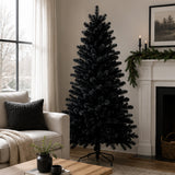 7.5 ft. Black PVC Christmas Tree