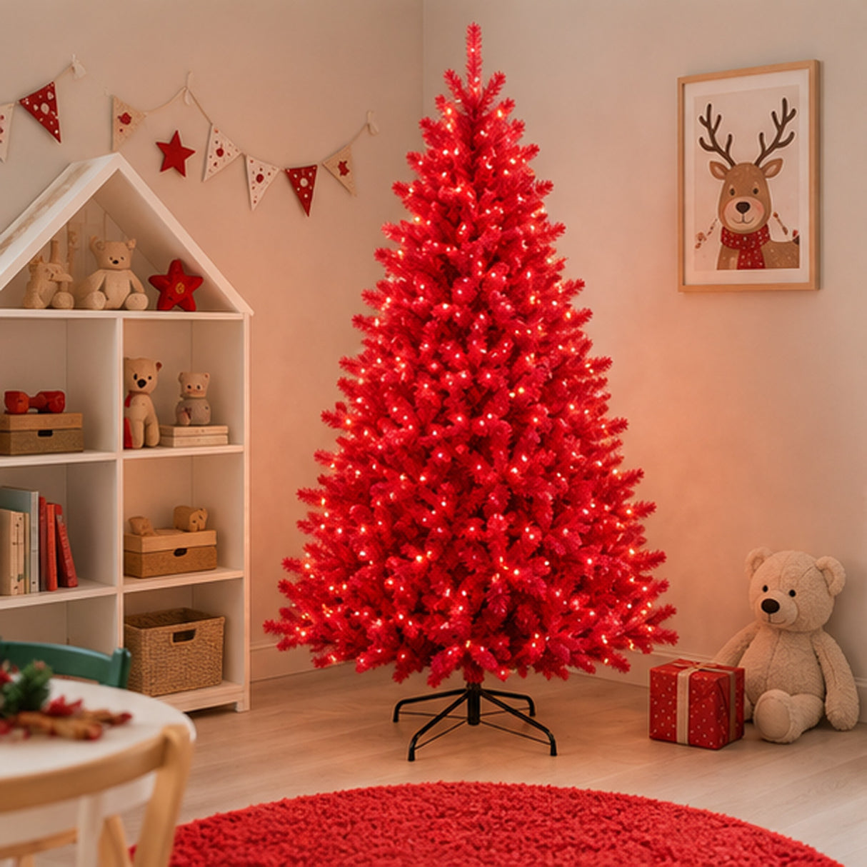6 ft. Red Norway Pine Artificial Christmas Tree