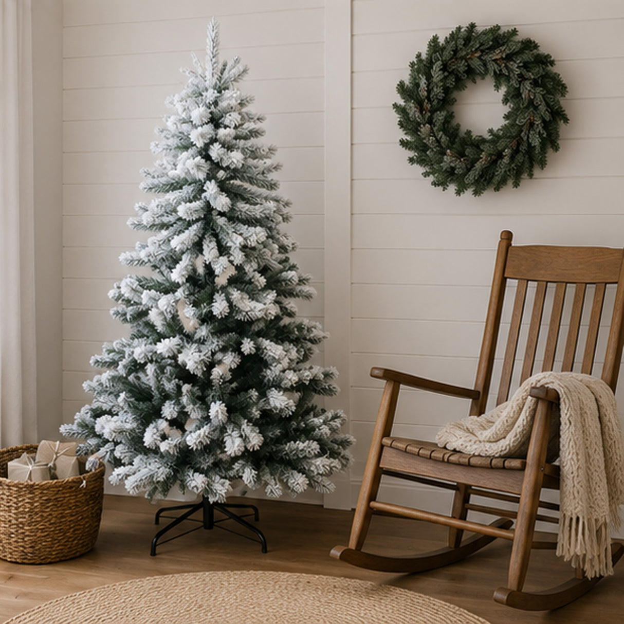 5 ft. PVC Snow Flocked Christmas Tree