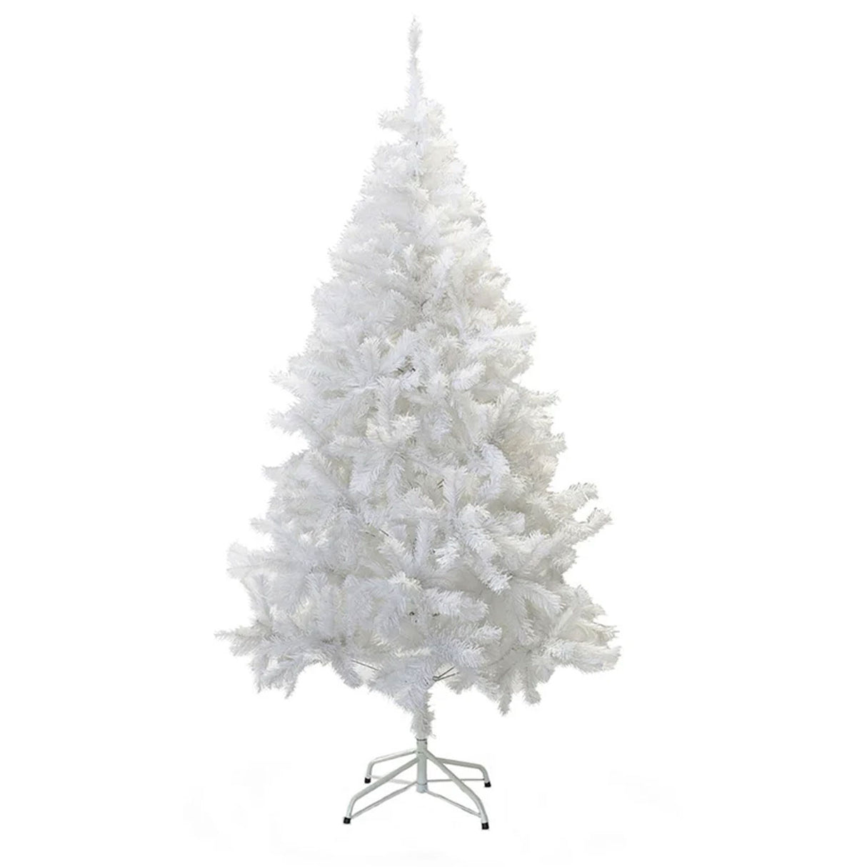 White Classic Pine Artificial Christmas Tree with Metal Stand