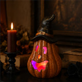 8IN Halloween Jack O’ Lantern LED Lighted Pumpkin Decor