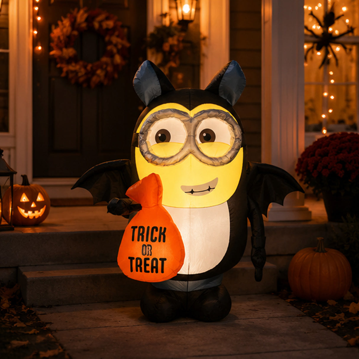42 in Minion Dave Bat Costume Inflatable Halloween Decor