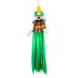 39 in Animated Hanging Scary Clown Halloween LED Decor