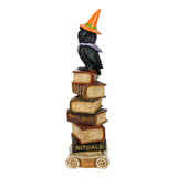 32IN Halloween Owl on Stacked Books Tabletop Centerpiece Decor