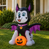38IN Marshall Paw Patrol Bat Inflatable Halloween Decoration with LED Lights