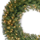 Pre-Lit 48 in. Norwood Fir Christmas Wreath with 300 Warm White LED Lights