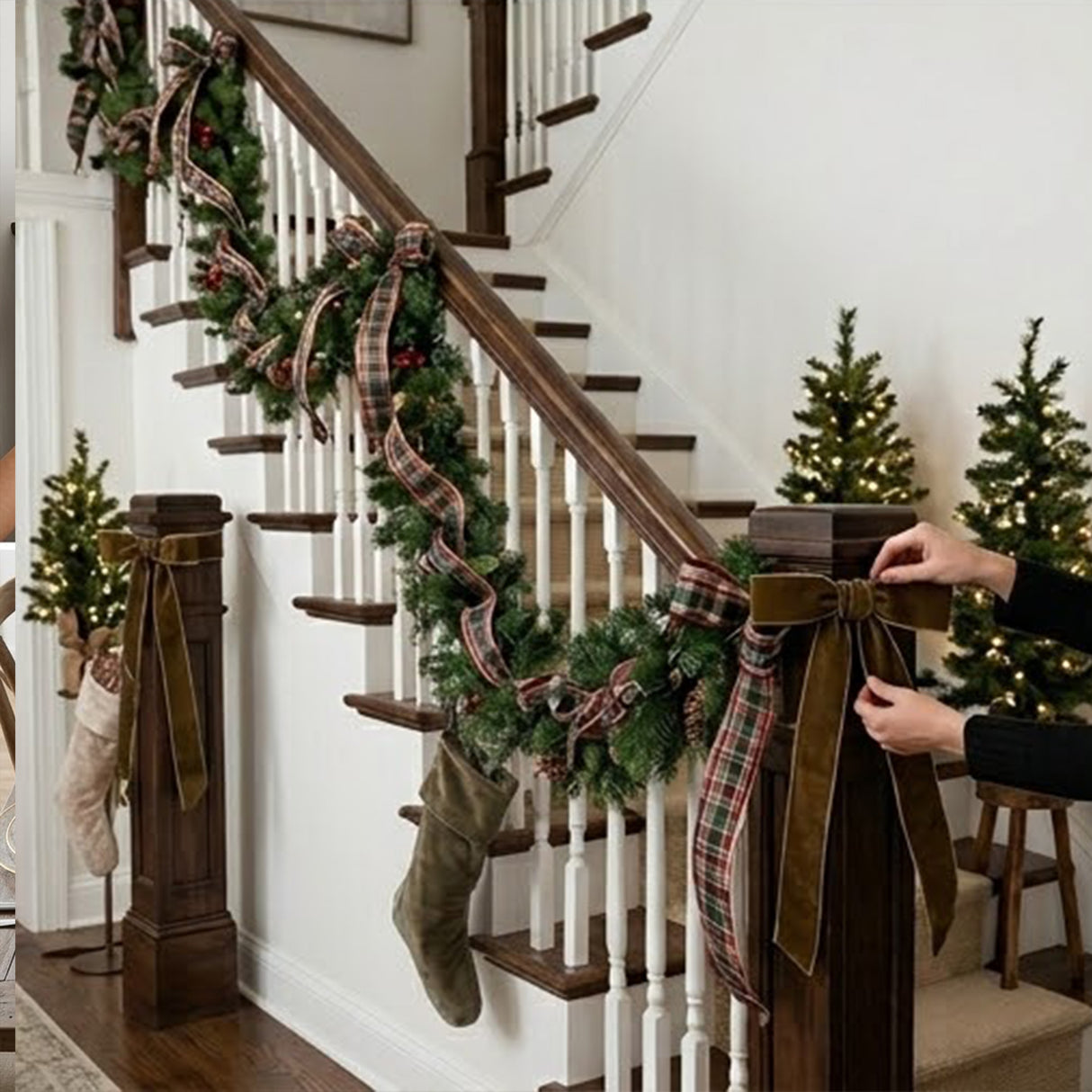 Blueberry Fields Garland, 6 Foot Decorative Christmas Garland