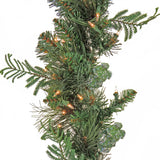 Pre-Lit North Conway Garland with Clear Lights, 9 Foot