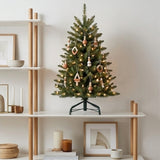 9 ft. Pre-Lit Dunhill Fir Slim Tree with Clear Lights, Plug-In