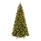 9ft Pre-Lit Charleston Pine Christmas Tree with Clear Lights