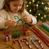 Christmas Metallic Chenille Stems 50 Piece Craft Set