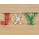 Christmas JOY String Art Craft Kit – 10" Wooden Holiday Wall Decor DIY Set