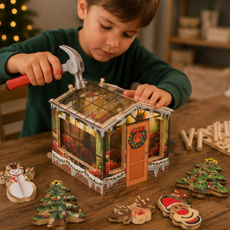 Kids Holiday Suncatcher DIY Project Kit Craft Set