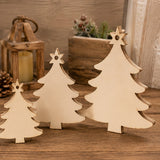Wooden Tree Shape Hanging Ornaments DIY Craft Set 20 Pc