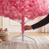 Artificial Colored Christmas Tree Unlit Pine Design Easy Assembly