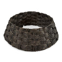 36in Woven Hyacinth Christmas Tree Collar Basket Base Cover