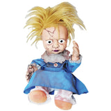 11" Creepy Kicking Girl Doll Animated Prop Halloween Decoration