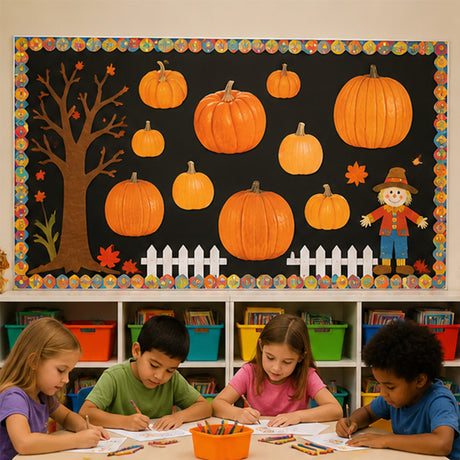 Bulk 50 Pc. Jumbo Orange Pumpkin Classroom Wall Cutouts (7 3/4" – 17 1/4")