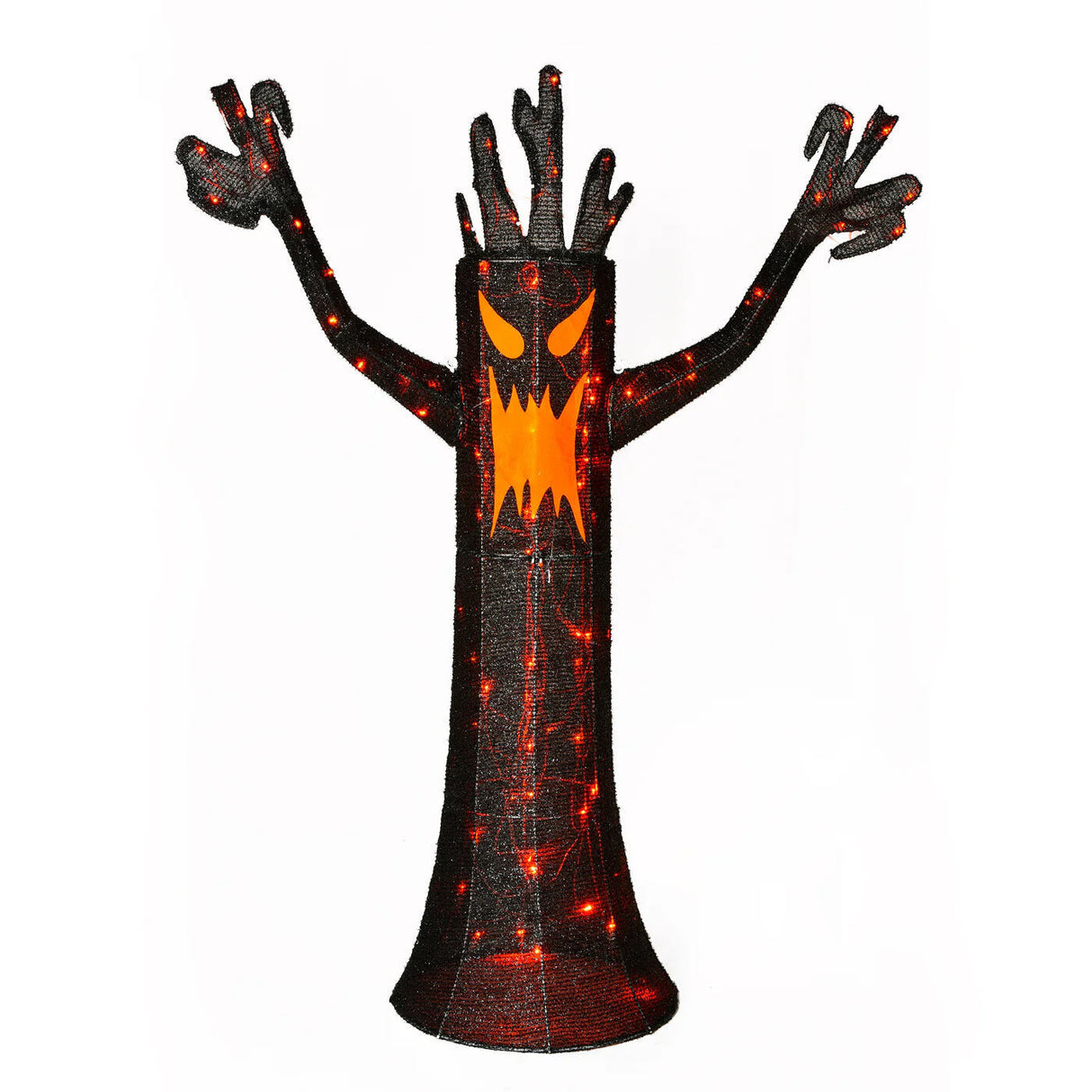 4FT Halloween Spooky Black Tree with LED Lights
