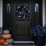 24 in. Halloween Deadwood and Roses Wreath