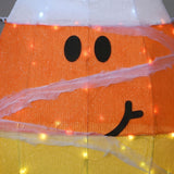 28IN Pre-Lit Candy Corn Mummy Halloween Decoration with LED Lights