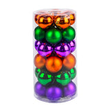 12 in 30-Piece Halloween Globe Ornament Set Orange Green Purple