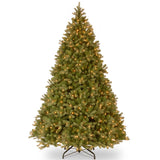 10ft Pre-Lit Downswept Douglas Fir Christmas Tree with Dual Color LED Lights