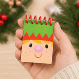 Bulk 48 Pc. Mini Cheery Christmas Spiral Notepads (1.5" x 2") – 25 Pages Each