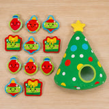 13 Pc Christmas Tree with Stuffed Peekaboo Plush Ornaments Set