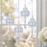 Beaded Winter Elegance Snowflake Ornament Craft Kit Makes 6