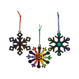 Magic Color Scratch Snowflake Cardstock Christmas Ornaments 24 Pack Craft Kit