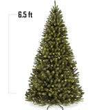 Pre Lit Artificial Green Spruce Christmas Tree with Twinkling Lights