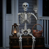 5 ft Life-Size Posable Plastic Skeleton Halloween Decoration