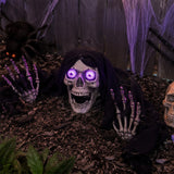 18" LED Spooky Skeleton Groundbreaker Plastic Halloween Decoration
