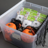 Stretchable Spider Web Halloween Decorations with Spiders – 12 Pc Set