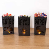 Vintage Metal Luminary Halloween Decorations – 3 Pc Set