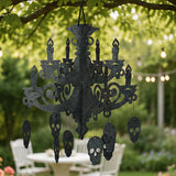17" Spooky Floral Chandelier Halloween Hanging Ceiling Decoration
